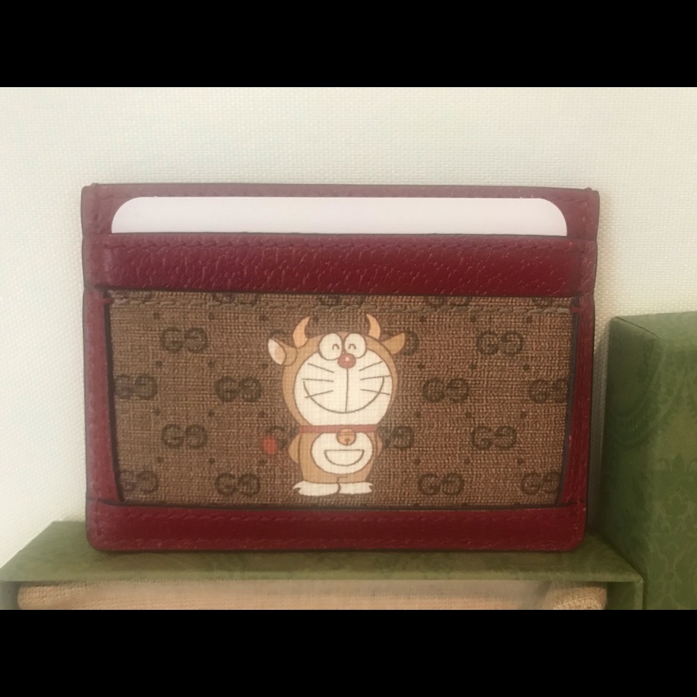 Authentic Gucci doraemon card case